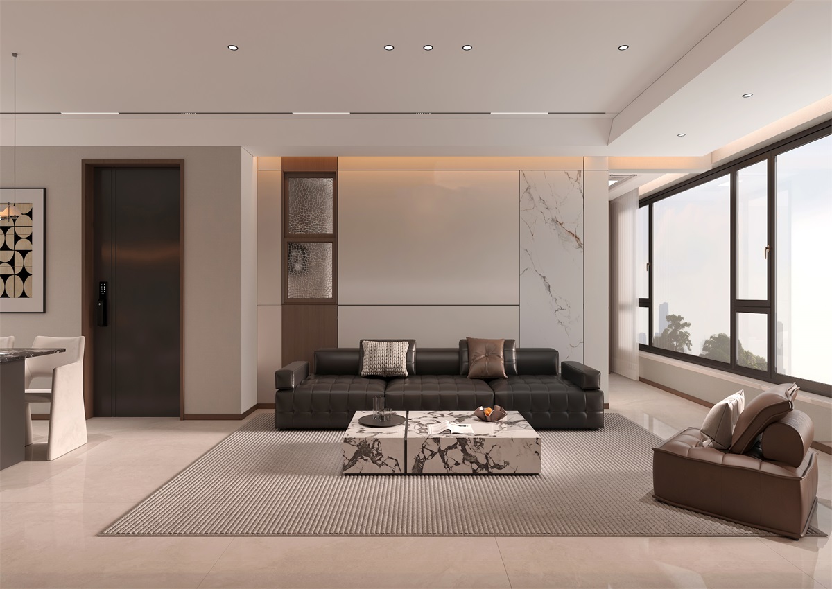 玉庭華府131㎡ | 現(xiàn)代意式+美拉德色系，濃郁棕調(diào)的電影氛圍直接封神！